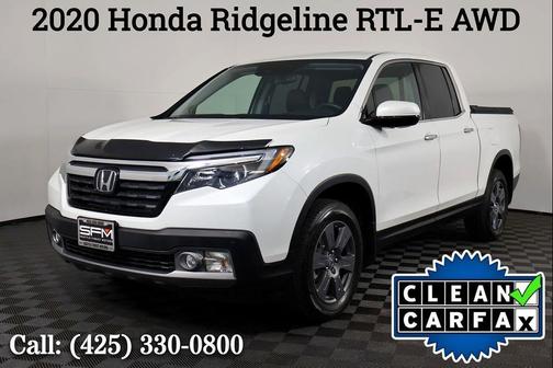 Platinum White Pearl 2020 Honda Ridgeline RTL-E