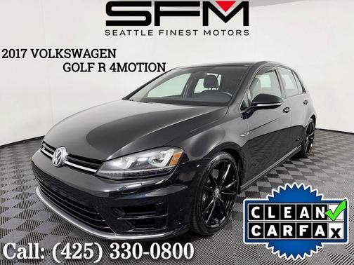Deep Black Pearl Metallic 2017 Volkswagen Golf R 2.0T Manual