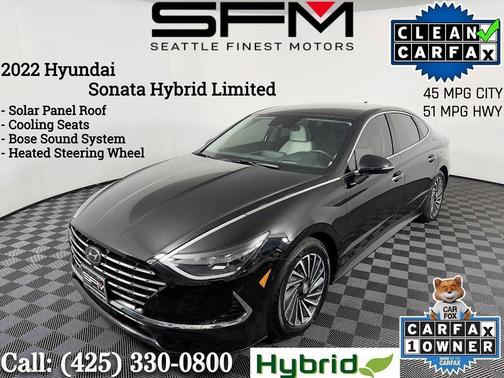 Nocturne Black 2022 Hyundai SONATA Hybrid Limited