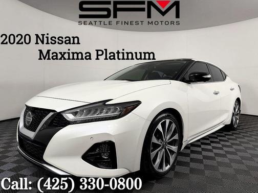 Pearl White Tricoat 2020 Nissan Maxima 3.5 Platinum