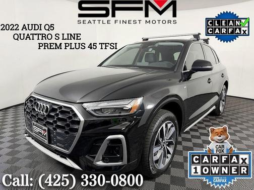 Mythos Black Metallic 2022 Audi Q5 45 S line Premium Plus