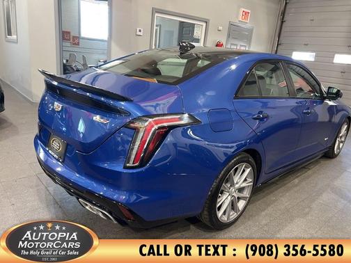 Electric Blue 2022 Cadillac CT4-V V-Series