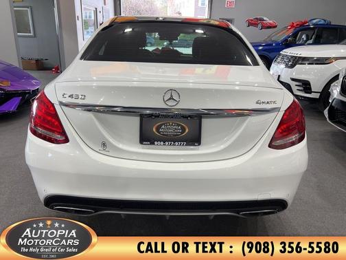 White 2016 Mercedes-Benz C-Class 4MATIC