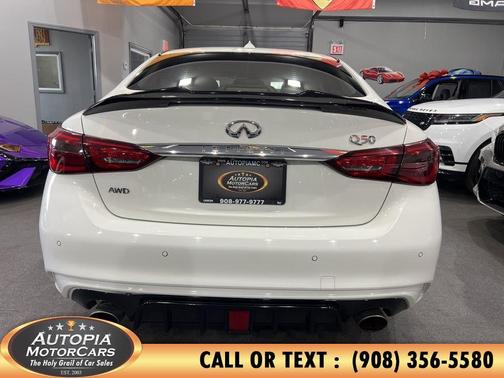 White 2021 INFINITI Q50 3.0t LUXE