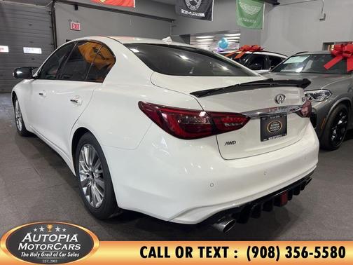 White 2021 INFINITI Q50 3.0t LUXE