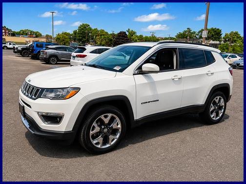 White Clearcoat 2019 Jeep Compass Limited