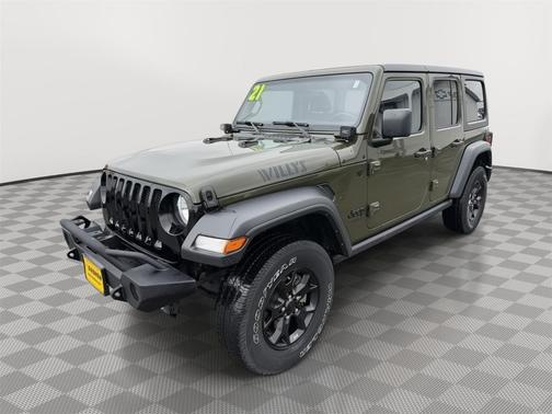 Sarge Green Clearcoat 2021 Jeep Wrangler Unlimited Sport