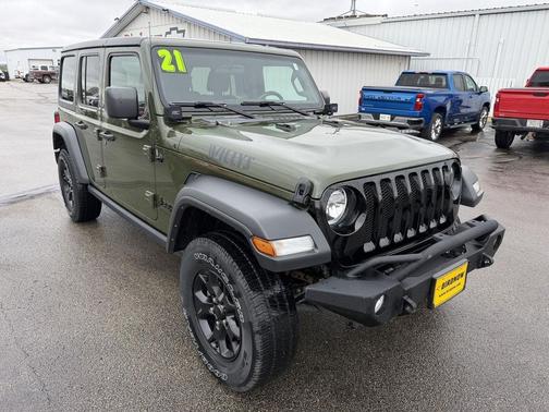 Sarge Green Clearcoat 2021 Jeep Wrangler Unlimited Sport