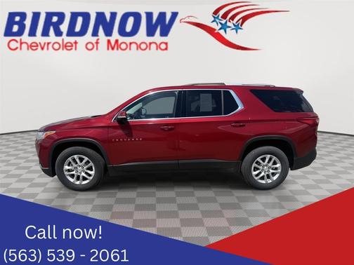 Red 2018 Chevrolet Traverse LT Cloth