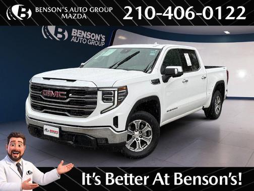 Summit White 2025 GMC Sierra 1500 SLT