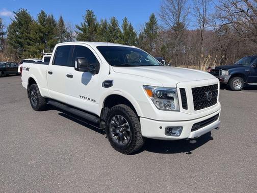 Pearl White 2018 Nissan Titan XD PRO-4X