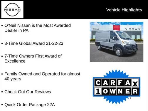 2023 RAM ProMaster 1500 Low Roof