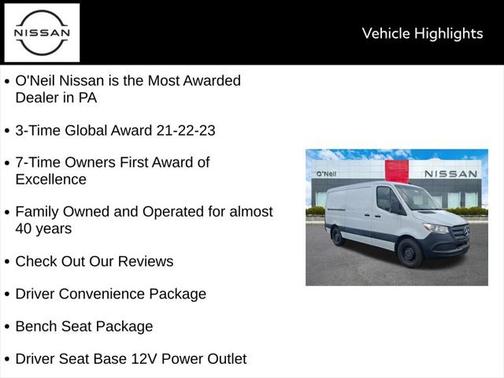 2021 Mercedes-Benz Sprinter 2500 Standard Roof