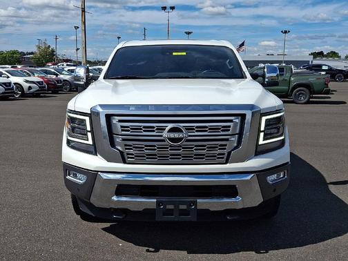 Pearl White 2023 Nissan Titan XD Platinum Reserve