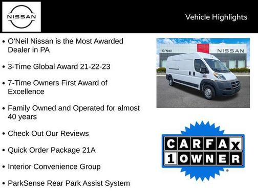 2018 RAM ProMaster 2500 High Roof