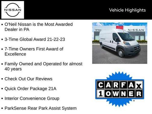 2018 RAM ProMaster 2500 High Roof