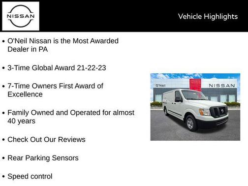 2020 Nissan NV Cargo NV2500 HD SV V6