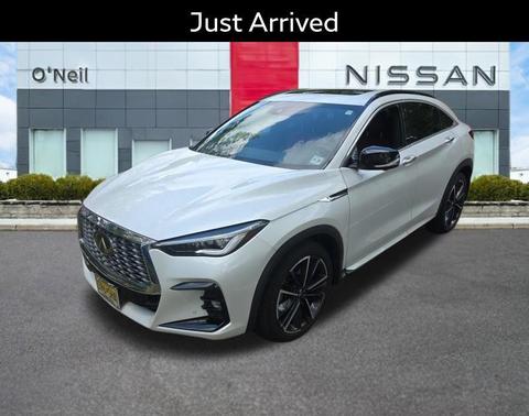 Radiant White 2023 INFINITI QX55 SENSORY