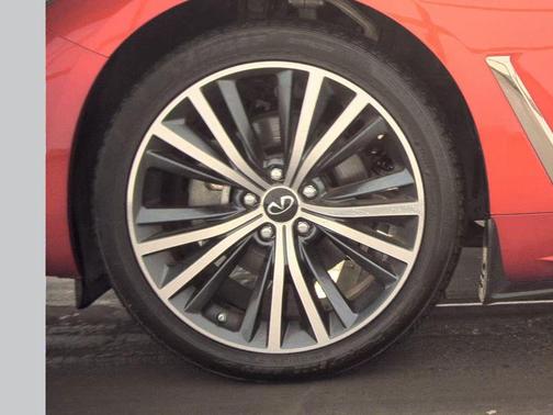 Dynamic Sunstone Red 2022 INFINITI Q60 LUXE AWD