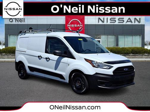 Frozen White 2020 Ford Transit Connect XL Cargo Van