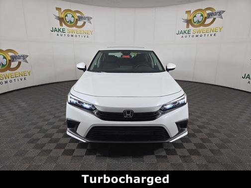 Platinum White Pearl 2022 Honda Civic EX
