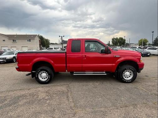 Red 2004 Ford F-250 XL