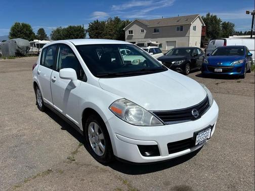 White 2012 Nissan Versa 1.8 S