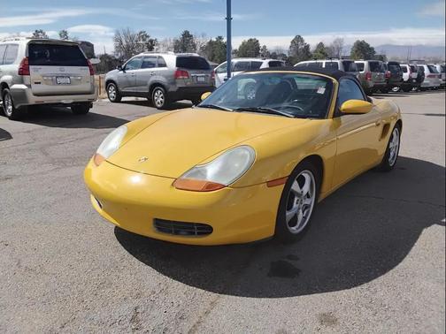 Yellow 2002 Porsche Boxster