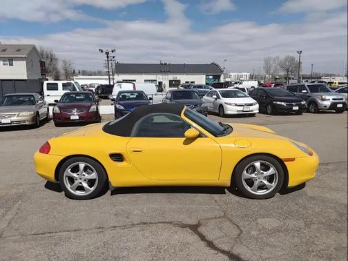 Yellow 2002 Porsche Boxster