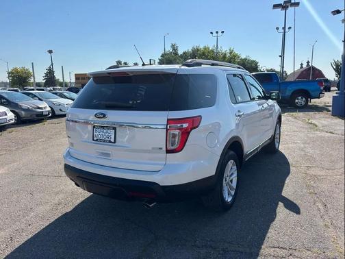 White Platinum Metallic Tri-Coat 2015 Ford Explorer XLT