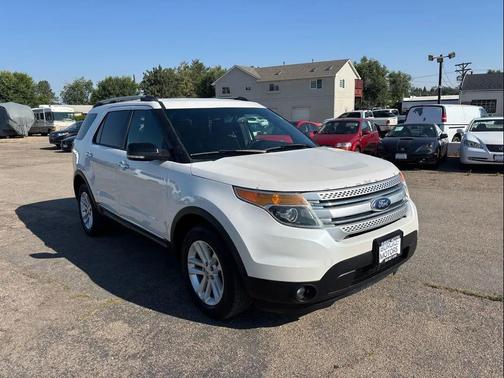 White Platinum Metallic Tri-Coat 2015 Ford Explorer XLT
