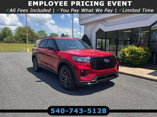 Red 2026 Ford Explorer ST-Line