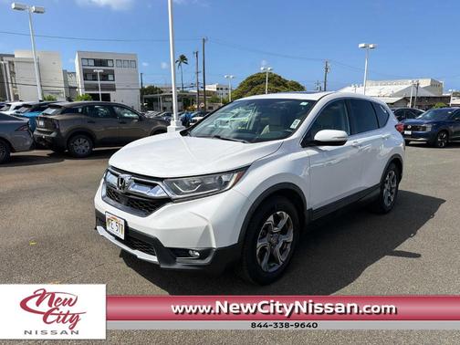 Platinum White Pearl 2019 Honda CR-V EX