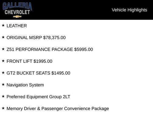 Black 2021 Chevrolet Corvette Stingray w/2LT