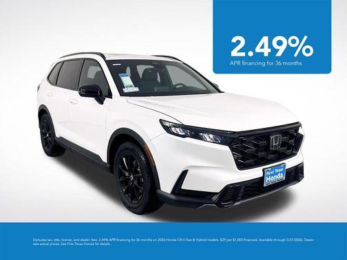 Platinum White Pearl 2026 Honda CR-V Hybrid Sport-L FWD