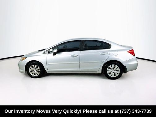 Silver 2012 Honda Civic LX