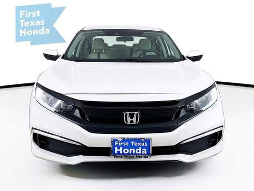 Platinum White Pearl 2019 Honda Civic LX