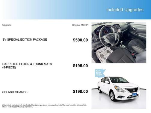 2018 Nissan Versa 1.6 SV