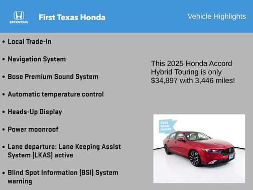 2025 Honda Accord Hybrid Touring