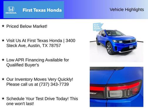 Pacific Blue Metallic 2026 Honda Prologue Touring