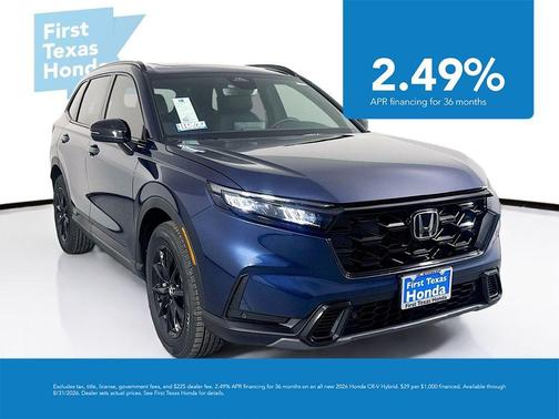 Canyon River Blue Metallic 2026 Honda CR-V Hybrid Sport-L AWD