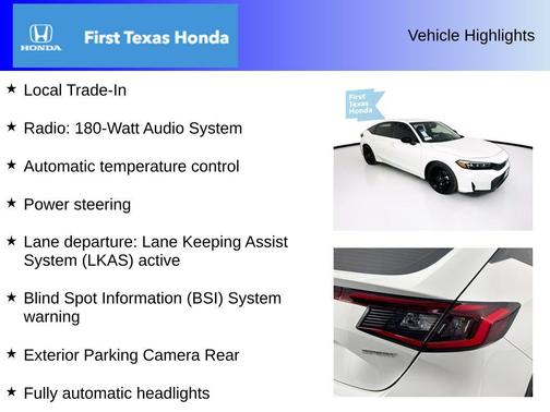 2025 Honda Civic Sport