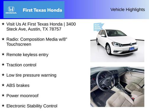 2018 Volkswagen Golf TSI SE