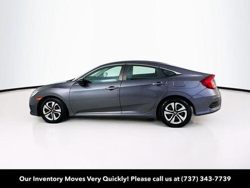Polished Metal Metallic 2017 Honda Civic LX