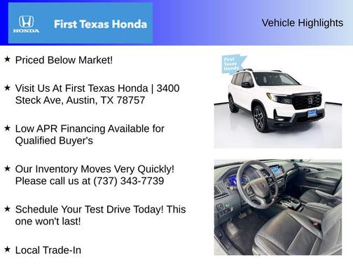 2023 Honda Passport AWD Elite