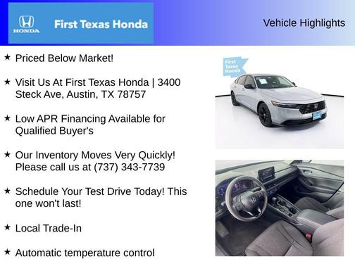 2025 Honda Accord Sport SE 1.5T