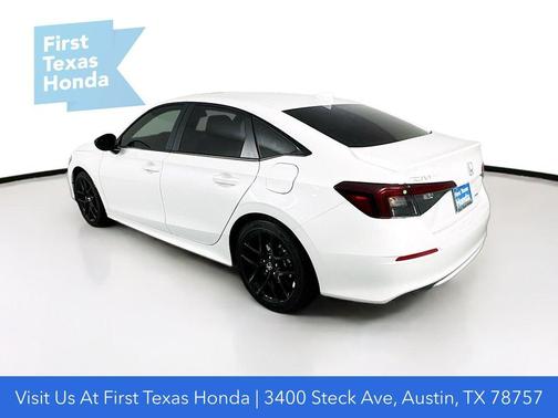 Platinum White Pearl 2026 Honda Civic Hybrid Sport