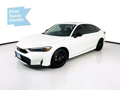 Platinum White Pearl 2026 Honda Civic Hybrid Sport