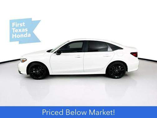 Platinum White Pearl 2026 Honda Civic Hybrid Sport