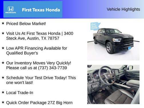 2022 RAM 1500 Big Horn/Lone Star